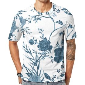 AILLOSA YH-269 Baskılı Desenli Kısa Kollu Unisex T-shirt