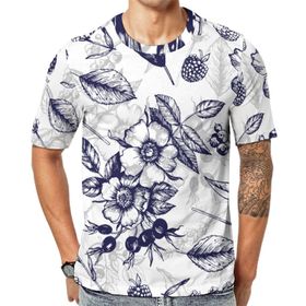 AILLOSA YH-273 Baskılı Desenli Kısa Kollu Unisex T-shirt
