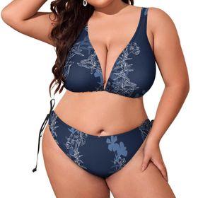 AILLOSA YH-275 Dolgulu İki Parça Büyük Beden Kadın Bikini Seti