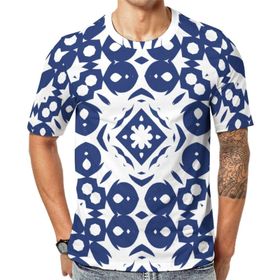 AILLOSA YH-277 Baskılı Desenli Kısa Kollu Unisex T-shirt