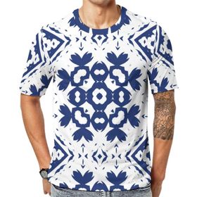 AILLOSA YH-283 Baskılı Desenli Kısa Kollu Unisex T-shirt
