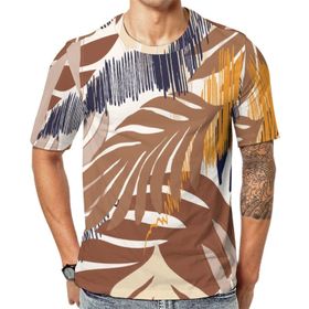 AILLOSA YH-287 Baskılı Desenli Kısa Kollu Unisex T-shirt