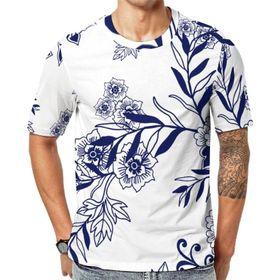 AILLOSA YH-288 Baskılı Desenli Kısa Kollu Unisex T-shirt