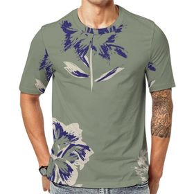 AILLOSA YH-293 Baskılı Desenli Kısa Kollu Unisex T-shirt