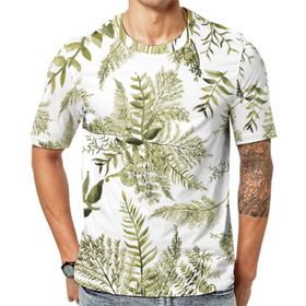 AILLOSA YH-300 Baskılı Desenli Kısa Kollu Unisex T-shirt