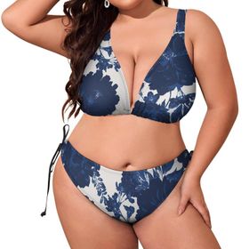 AILLOSA YH-304 Dolgulu İki Parça Büyük Beden Kadın Bikini Seti
