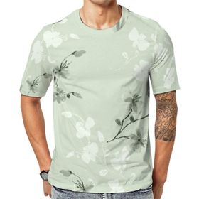 AILLOSA YH-314 Baskılı Desenli Kısa Kollu Unisex T-shirt