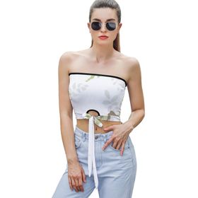 AILLOSA YH-318 Seksi File Tüp Üst Yaz Tube Top Tank Tops Kadın Askılı Üst Bluz