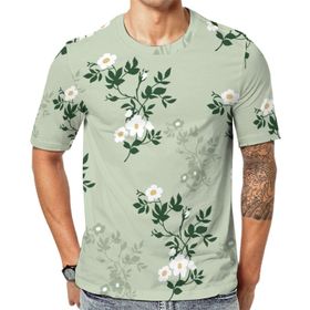 AILLOSA YH-324 Baskılı Desenli Kısa Kollu Unisex T-shirt