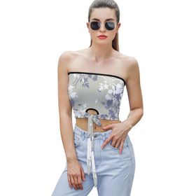 AILLOSA YH-326 Seksi File Tüp Üst Yaz Tube Top Tank Tops Kadın Askılı Üst Bluz