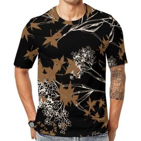 AILLOSA YH-331 Baskılı Desenli Kısa Kollu Unisex T-shirt