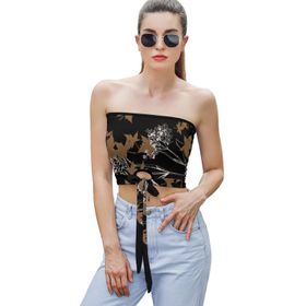 AILLOSA YH-331 Seksi File Tüp Üst Yaz Tube Top Tank Tops Kadın Askılı Üst Bluz