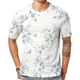 AILLOSA YH-334 Baskılı Desenli Kısa Kollu Unisex T-shirt