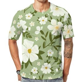 AILLOSA YH-335 Baskılı Desenli Kısa Kollu Unisex T-shirt