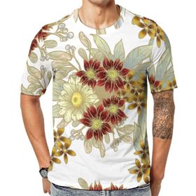 AILLOSA YH-336 Baskılı Desenli Kısa Kollu Unisex T-shirt