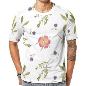 AILLOSA YH-338 Baskılı Desenli Kısa Kollu Unisex T-shirt