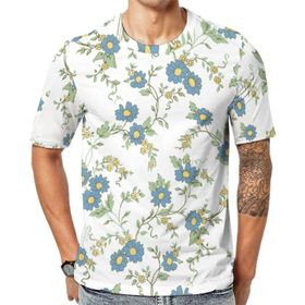 AILLOSA YH-342 Baskılı Desenli Kısa Kollu Unisex T-shirt