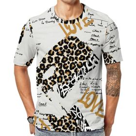 AILLOSA YH-344 Baskılı Desenli Kısa Kollu Unisex T-shirt