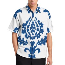 AILLOSA YH-35 Aloha Hawaii 3D Desen Kısa Kollu Erkek Gömlek