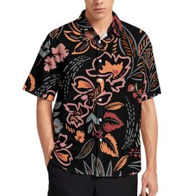AILLOSA YH-350 Aloha Hawaii 3D Desen Kısa Kollu Erkek Gömlek