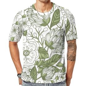 AILLOSA YH-357 Baskılı Desenli Kısa Kollu Unisex T-shirt