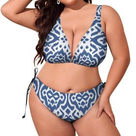 AILLOSA YH-36 Dolgulu İki Parça Büyük Beden Kadın Bikini Seti