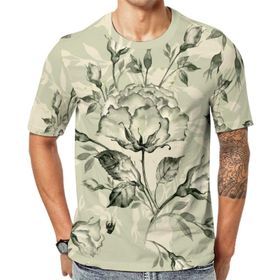 AILLOSA YH-360 Baskılı Desenli Kısa Kollu Unisex T-shirt