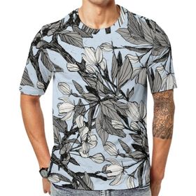 AILLOSA YH-363 Baskılı Desenli Kısa Kollu Unisex T-shirt