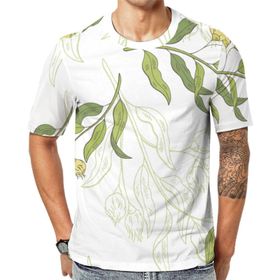 AILLOSA YH-364 Baskılı Desenli Kısa Kollu Unisex T-shirt