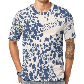 AILLOSA YH-370 Baskılı Desenli Kısa Kollu Unisex T-shirt