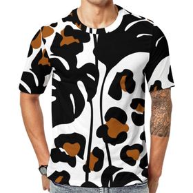 AILLOSA YH-378 Baskılı Desenli Kısa Kollu Unisex T-shirt