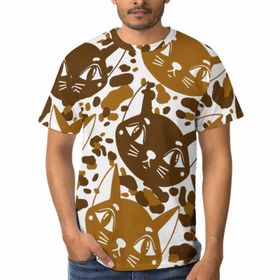 AILLOSA YH-380 3D Baskılı Desenli Kısa Kollu Erkek T-shirt