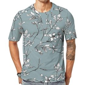 AILLOSA YH-389 Baskılı Desenli Kısa Kollu Unisex T-shirt
