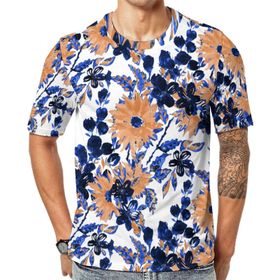 AILLOSA YH-406 Baskılı Desenli Kısa Kollu Unisex T-shirt