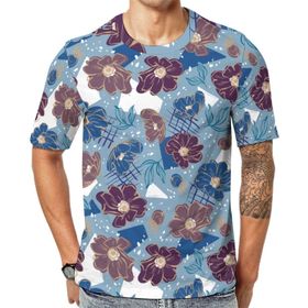 AILLOSA YH-409 Baskılı Desenli Kısa Kollu Unisex T-shirt