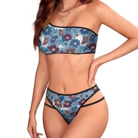 AILLOSA YH-409 İki Parça Desenli Kadın Bikini Seti