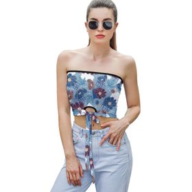 AILLOSA YH-409 Seksi File Tüp Üst Yaz Tube Top Tank Tops Kadın Askılı Üst Bluz