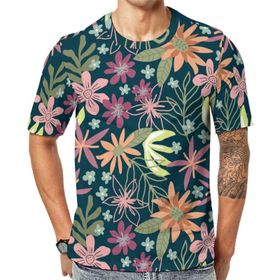 AILLOSA YH-413 Baskılı Desenli Kısa Kollu Unisex T-shirt