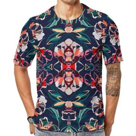 AILLOSA YH-416 Baskılı Desenli Kısa Kollu Unisex T-shirt