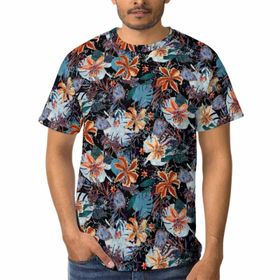 AILLOSA YH-417 3D Baskılı Desenli Kısa Kollu Erkek T-shirt