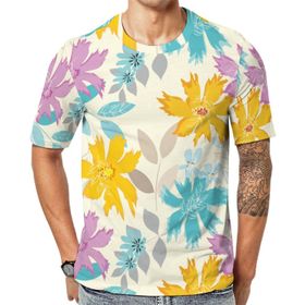 AILLOSA YH-419 Baskılı Desenli Kısa Kollu Unisex T-shirt
