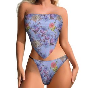 AILLOSA YH-421 Karın Kontrolü İki Parça Kadın Bikini Seti