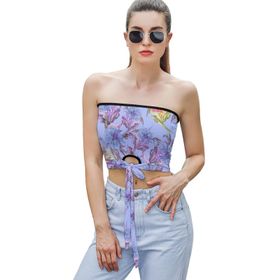 AILLOSA YH-421 Seksi File Tüp Üst Yaz Tube Top Tank Tops Kadın Askılı Üst Bluz