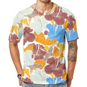 AILLOSA YH-424 Baskılı Desenli Kısa Kollu Unisex T-shirt
