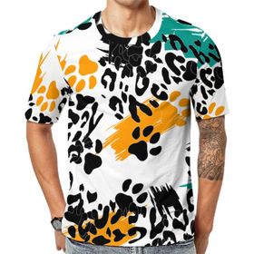 AILLOSA YH-444 Baskılı Desenli Kısa Kollu Unisex T-shirt