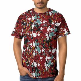 AILLOSA YH-45 3D Baskılı Desenli Kısa Kollu Erkek T-shirt