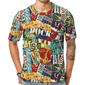 AILLOSA YH-458 Baskılı Desenli Kısa Kollu Unisex T-shirt
