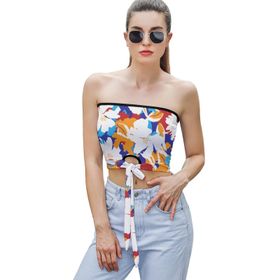 AILLOSA YH-459 Seksi File Tüp Üst Yaz Tube Top Tank Tops Kadın Askılı Üst Bluz