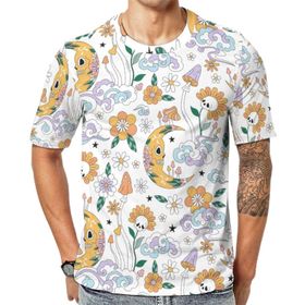 AILLOSA YH-461 Baskılı Desenli Kısa Kollu Unisex T-shirt