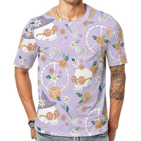 AILLOSA YH-462 Baskılı Desenli Kısa Kollu Unisex T-shirt